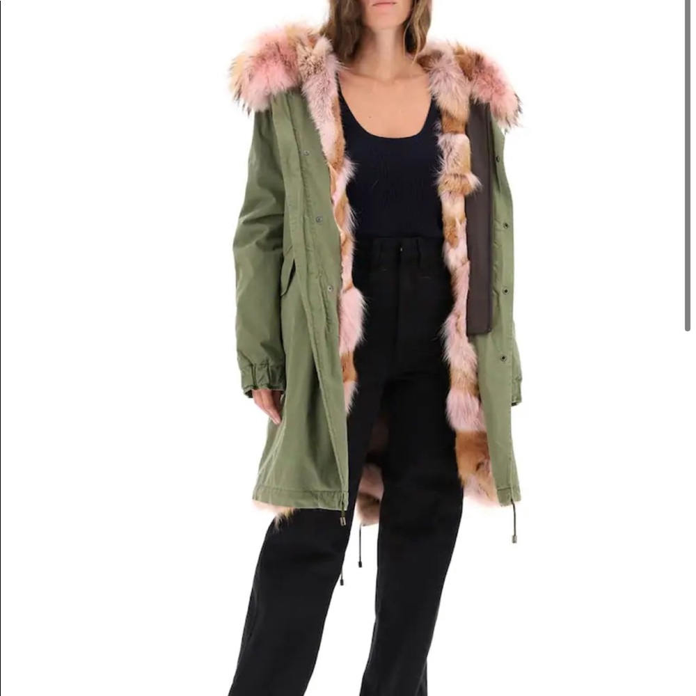 Black-super warm-Coyotes fur long parka